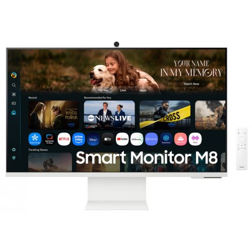 Монитор Samsung 32" Smart M80F (LS32FM803UZXUA) White купить в Украине: Киев, Днепр, Харьков, Одесса  | Низкая цена, отзывы, характеристики от TELEMART фото