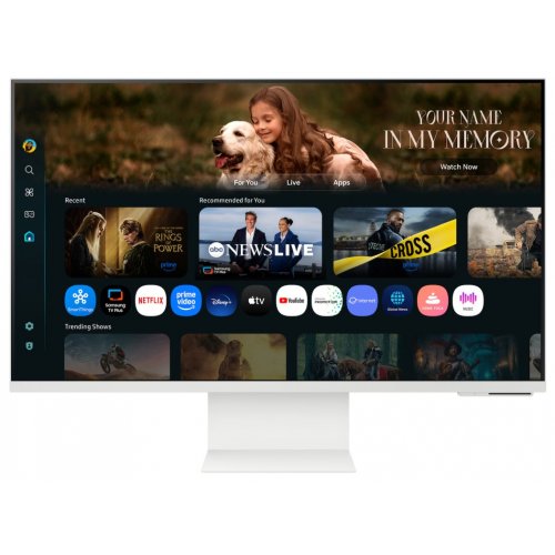 Монитор Samsung 32" Smart M80F (LS32FM803UZXUA) White купить в Украине: Киев, Днепр, Харьков, Одесса  | Низкая цена, отзывы, характеристики от TELEMART фото