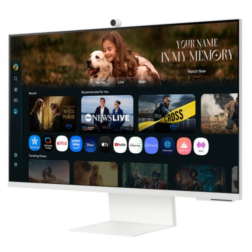 Монитор Samsung 32" Smart M80F (LS32FM803UZXUA) White купить в Украине: Киев, Днепр, Харьков, Одесса  | Низкая цена, отзывы, характеристики от TELEMART фото