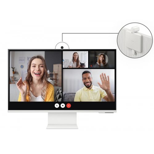 Монитор Samsung 32" Smart M80F (LS32FM803UZXUA) White купить в Украине: Киев, Днепр, Харьков, Одесса  | Низкая цена, отзывы, характеристики от TELEMART фото