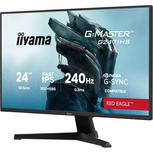 Монитор Iiyama 23.8" G-Master G2471HS-B1 Black купить в Украине: Киев, Днепр, Харьков, Одесса  | Низкая цена, отзывы, характеристики от TELEMART фото