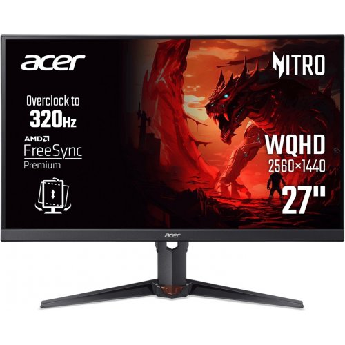 Монітор Acer 27" Nitro XV270UF3bmiiprx (UM.HX0EE.323) Black купити в Україні: Київ, Львів, Хмельницький, Тернопіль, Івано-Франківськ | Низька ціна, відгуки, характеристики від TELEMART фото