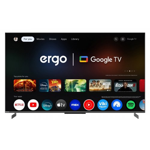 Телевізор ERGO 55" 55MQ95 Game Pro Black купити в Україні: Київ, Львів, Хмельницький, Тернопіль, Івано-Франківськ | Низька ціна, відгуки, характеристики від TELEMART фото