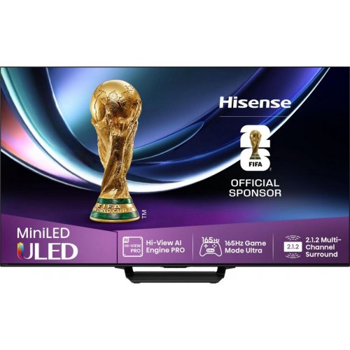 Телевізор Hisense 85" 85U7Q PRO Black купити в Україні: Київ, Львів, Хмельницький, Тернопіль, Івано-Франківськ | Низька ціна, відгуки, характеристики від TELEMART фото