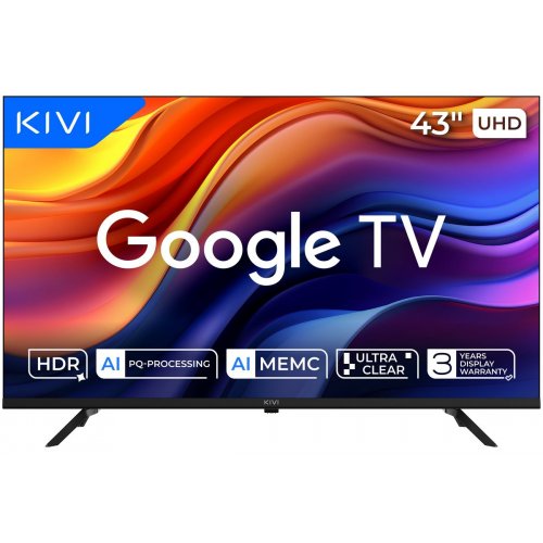 Телевизор Kivi 43" 43U800KB Black купить в Украине: Киев, Днепр, Харьков, Одесса  | Низкая цена, отзывы, характеристики от TELEMART фото