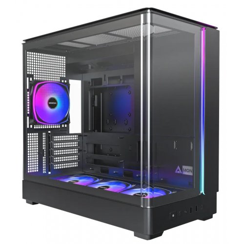 Корпус Montech King 15 Pro без БЖ Black купити в Україні: Київ, Львів, Хмельницький, Тернопіль, Івано-Франківськ | Перевірка сумісності, низька ціна, відгуки, характеристики від TELEMART фото