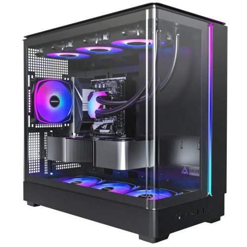 Корпус Montech King 15 Pro без БЖ Black купити в Україні: Київ, Львів, Хмельницький, Тернопіль, Івано-Франківськ | Перевірка сумісності, низька ціна, відгуки, характеристики від TELEMART фото