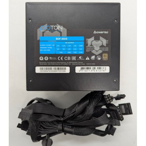 Блок живлення CHIEFTEC Proton 600W (BDF-600S) (Відновлено продавцем, 839629) купити в Україні: Київ, Львів, Хмельницький, Тернопіль, Івано-Франківськ | Перевірка сумісності, низька ціна, відгуки, характеристики від TELEMART фото