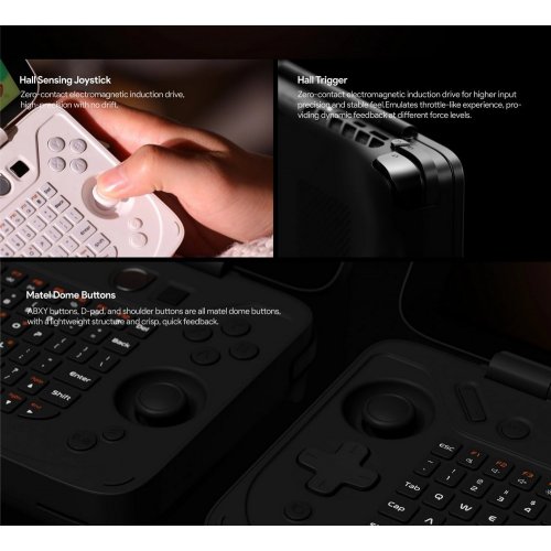 Уценка портативная игровая консоль AYANEO Flip KB 16GB/512GB Shadow Black (Следы использования, 839634) купить в Украине: Киев, Днепр, Харьков, Одесса  | Низкая цена, отзывы, характеристики от TELEMART фото