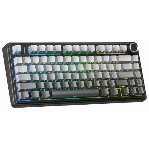 Уцінка клавіатура AULA F75 Gasket Reaper Switch Wireless (6948391209913) Black/Grey (Розкрита упаковка, 839647) купити в Україні: Київ, Львів, Хмельницький, Тернопіль, Івано-Франківськ | Низька ціна, відгуки, характеристики від TELEMART фото