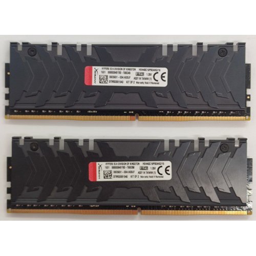 Озу HyperX DDR4 16GB (2x8GB) 4000Mhz Predator RGB (HX440C19PB3AK2/16) (Восстановлено продавцом, 839697) купить в Украине: Киев, Днепр, Харьков, Одесса  | Проверка совместимости, низкая цена, отзывы, характеристики от TELEMART фото