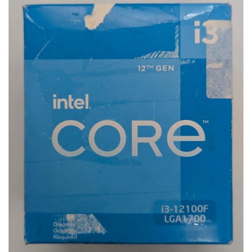 Процессор Intel Core i3-12100F 3.3(4.3)GHz 12MB s1700 Box (BX8071512100F) (Восстановлено продавцом, 839824) купить в Украине: Киев, Днепр, Харьков, Одесса  | Проверка совместимости, низкая цена, отзывы, характеристики от TELEMART фото