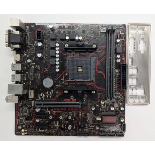 Материнська плата Asus PRIME B350M-E (sAM4, AMD B350) (Відновлено продавцем, 839847) купити в Україні: Київ, Львів, Хмельницький, Тернопіль, Івано-Франківськ | Перевірка сумісності, низька ціна, відгуки, характеристики від TELEMART фото