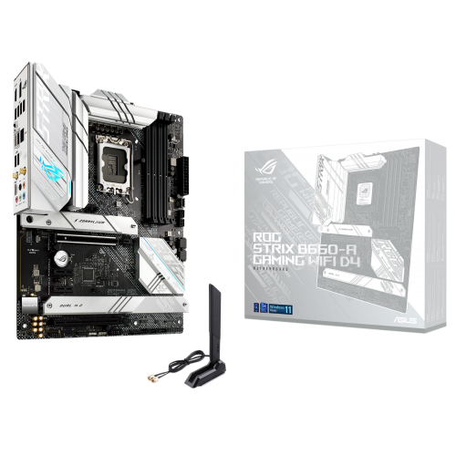 Материнская плата Asus ROG STRIX B660-A GAMING WIFI D4 (s1700, B660) (Восстановлено продавцом, 839853) купить в Украине: Киев, Днепр, Харьков, Одесса  | Проверка совместимости, низкая цена, отзывы, характеристики от TELEMART фото