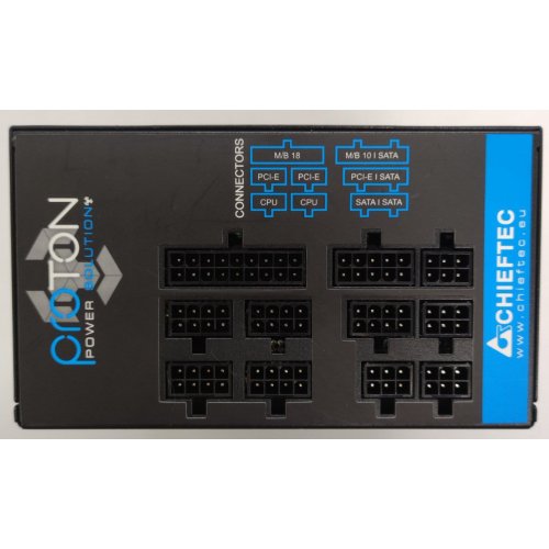 Блок живлення CHIEFTEC Proton 850W (BDF-850C) (Відновлено продавцем, 839909) купити в Україні: Київ, Львів, Хмельницький, Тернопіль, Івано-Франківськ | Перевірка сумісності, низька ціна, відгуки, характеристики від TELEMART фото