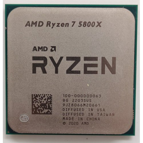 Процесор AMD Ryzen 7 5800X 3.8(4.7)GHz 32MB sAM4 Tray (100-000000063) (Відновлено продавцем, 839915) купити в Україні: Київ, Львів, Хмельницький, Тернопіль, Івано-Франківськ | Перевірка сумісності, низька ціна, відгуки, характеристики від TELEMART фото