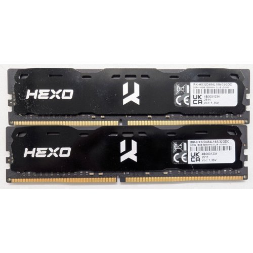Озп GoodRAM DDR4 32GB (2x16GB) 3200Mhz IRDM X Black (IRK-HX32D464L16A/32GDC_BULK) (Відновлено продавцем, 839919) купити в Україні: Київ, Львів, Хмельницький, Тернопіль, Івано-Франківськ | Перевірка сумісності, низька ціна, відгуки, характеристики від TELEMART фото