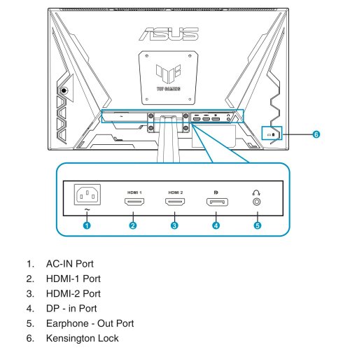 Уценка монитор Asus 24.5" TUF Gaming VG259QM5A (90LM0B90-B01O71) Black (Вскрытая упаковка, 839942) купить в Украине: Киев, Днепр, Харьков, Одесса  | Низкая цена, отзывы, характеристики от TELEMART фото