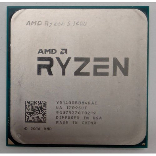 Процесор AMD Ryzen 5 1400 3.2(3.4)GHz sAM4 Tray (YD1400BBAE) (Відновлено продавцем, 840152) купити в Україні: Київ, Львів, Хмельницький, Тернопіль, Івано-Франківськ | Перевірка сумісності, низька ціна, відгуки, характеристики від TELEMART фото