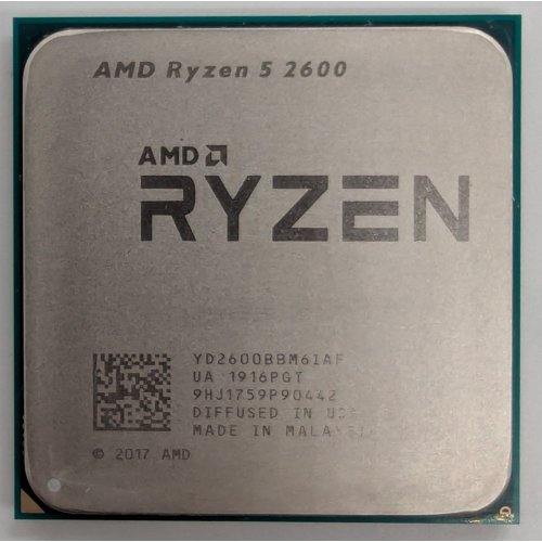 Процесор AMD Ryzen 5 2600 3.4(3.9)GHz 16MB sAM4 Tray (YD2600BBM6IAF) (Відновлено продавцем, 840164) купити в Україні: Київ, Львів, Хмельницький, Тернопіль, Івано-Франківськ | Перевірка сумісності, низька ціна, відгуки, характеристики від TELEMART фото