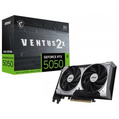 Уцінка відеокарта MSI GeForce RTX 5050 VENTUS 2X OC 8192MB (RTX 5050 8G VENTUS 2X OC) (Розкрита упаковка, 840192)