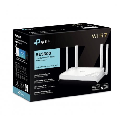 Wi-Fi роутер TP-LINK Archer BE220 White купить в Украине: Киев, Днепр, Харьков, Одесса  | Низкая цена, отзывы, характеристики от TELEMART фото