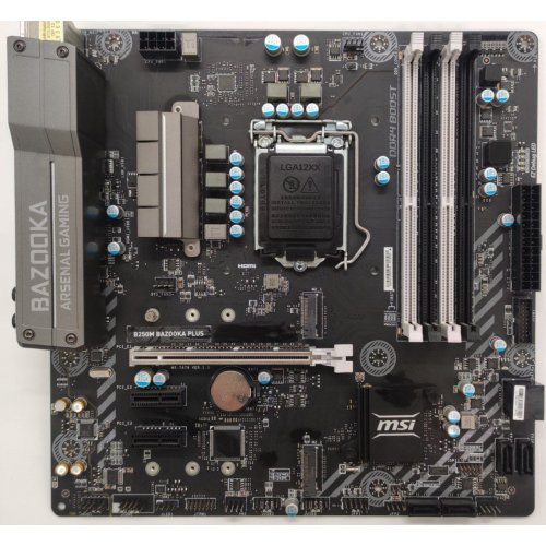 Материнська плата MSI B250M BAZOOKA PLUS (s1151, Intel B250) (Відновлено продавцем, 840207) купити в Україні: Київ, Львів, Хмельницький, Тернопіль, Івано-Франківськ | Перевірка сумісності, низька ціна, відгуки, характеристики від TELEMART фото