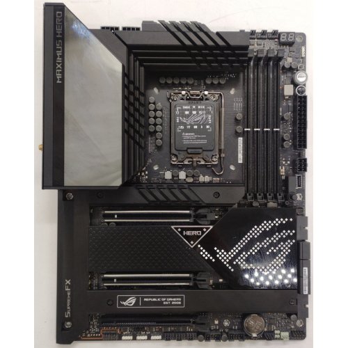 Материнская плата Asus ROG MAXIMUS Z690 HERO (s1700, Intel Z690) (Восстановлено продавцом, 840212) купить в Украине: Киев, Днепр, Харьков, Одесса  | Проверка совместимости, низкая цена, отзывы, характеристики от TELEMART фото