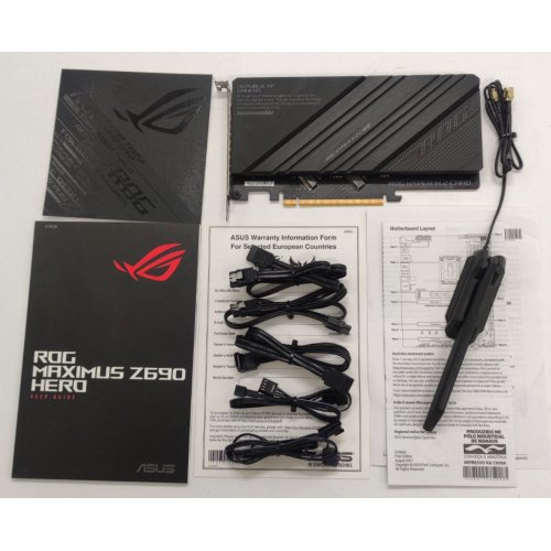 Материнская плата Asus ROG MAXIMUS Z690 HERO (s1700, Intel Z690) (Восстановлено продавцом, 840212) купить в Украине: Киев, Днепр, Харьков, Одесса  | Проверка совместимости, низкая цена, отзывы, характеристики от TELEMART фото