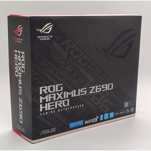 Материнская плата Asus ROG MAXIMUS Z690 HERO (s1700, Intel Z690) (Восстановлено продавцом, 840212) купить в Украине: Киев, Днепр, Харьков, Одесса  | Проверка совместимости, низкая цена, отзывы, характеристики от TELEMART фото