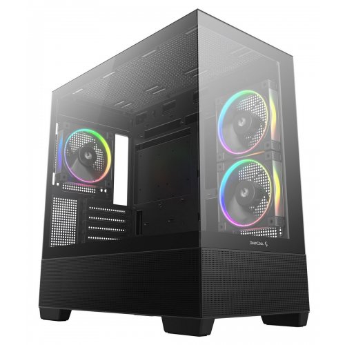 Корпус Deepcool CG380 3F Tempered Glass без БП (R-CG380-BKAGM3-G) Black купить в Украине: Киев, Днепр, Харьков, Одесса  | Проверка совместимости, низкая цена, отзывы, характеристики от TELEMART фото