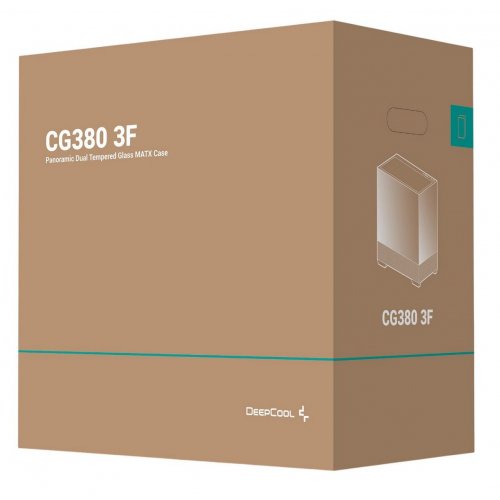 Корпус Deepcool CG380 3F Tempered Glass без БП (R-CG380-BKAGM3-G) Black купить в Украине: Киев, Днепр, Харьков, Одесса  | Проверка совместимости, низкая цена, отзывы, характеристики от TELEMART фото