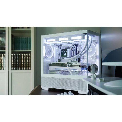 Корпус Deepcool CG380 3F Tempered Glass без БП (R-CG380-WHAGM3-G) White купить в Украине: Киев, Днепр, Харьков, Одесса  | Проверка совместимости, низкая цена, отзывы, характеристики от TELEMART фото