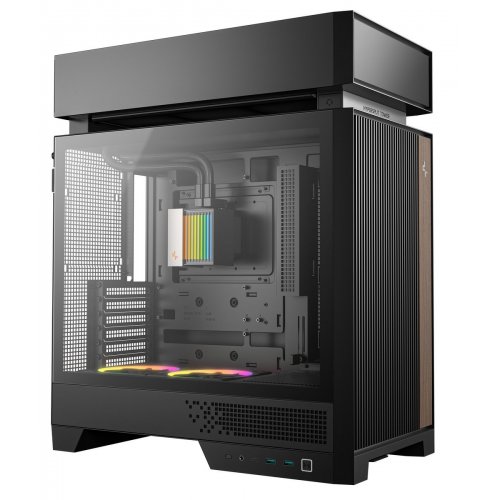 Корпус Deepcool CL6600 Tempered Glass без БП (R-CL6600-BKNNA0-G-1) Black купить в Украине: Киев, Днепр, Харьков, Одесса  | Проверка совместимости, низкая цена, отзывы, характеристики от TELEMART фото
