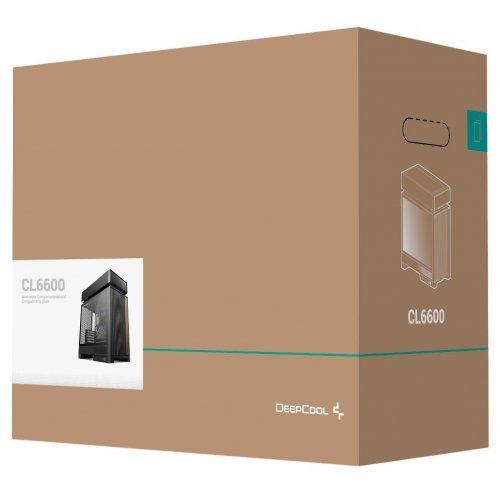 Корпус Deepcool CL6600 Tempered Glass без БП (R-CL6600-BKNNA0-G-1) Black купить в Украине: Киев, Днепр, Харьков, Одесса  | Проверка совместимости, низкая цена, отзывы, характеристики от TELEMART фото