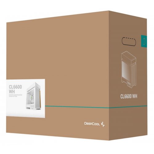 Корпус Deepcool CL6600 Tempered Glass без БП (R-CL6600-WHNNA0-G) White купить в Украине: Киев, Днепр, Харьков, Одесса  | Проверка совместимости, низкая цена, отзывы, характеристики от TELEMART фото