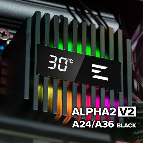 Готова СВО Zalman Alpha 2 V2 A24 Black купити в Україні: Київ, Львів, Хмельницький, Тернопіль, Івано-Франківськ | Перевірка сумісності, низька ціна, відгуки, характеристики від TELEMART фото