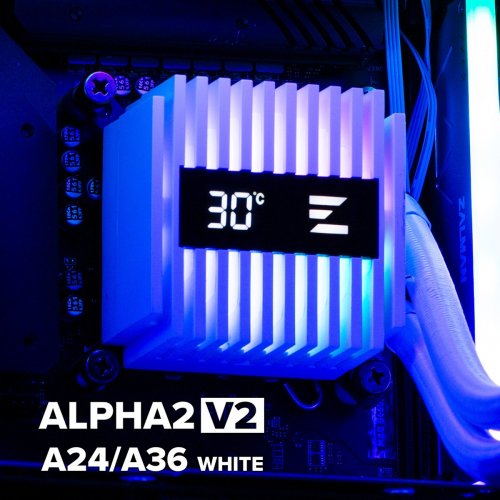 Готова СВО Zalman Alpha 2 V2 A24 White купити в Україні: Київ, Львів, Хмельницький, Тернопіль, Івано-Франківськ | Перевірка сумісності, низька ціна, відгуки, характеристики від TELEMART фото