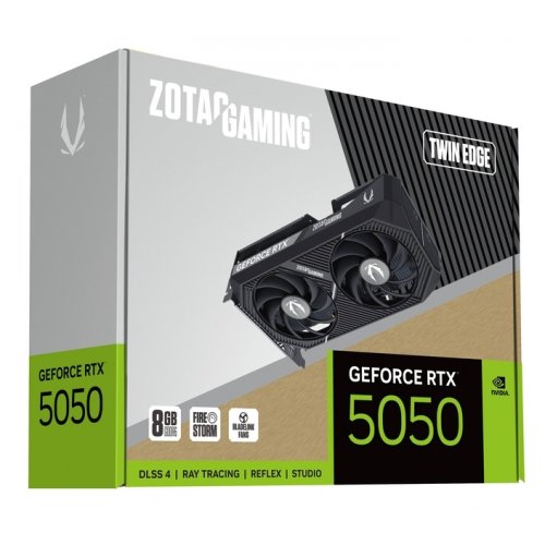 Видеокарта Zotac GeForce RTX 5050 GAMING Twin Edge 8192MB (ZT-B50500E-10M) купить в Украине: Киев, Днепр, Харьков, Одесса  | Проверка совместимости, низкая цена, отзывы, характеристики от TELEMART фото