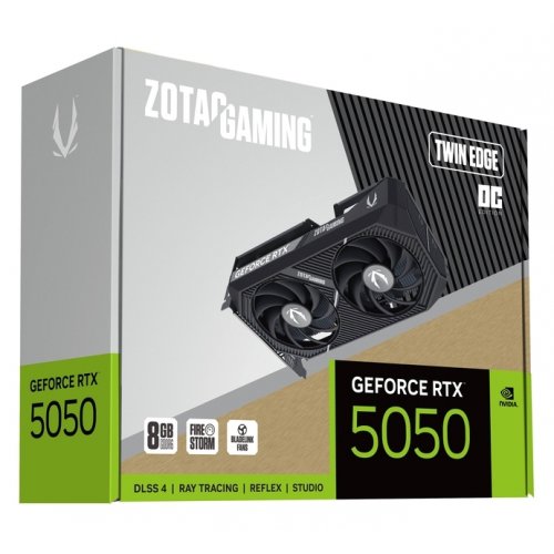 Видеокарта Zotac GeForce RTX 5050 GAMING Twin Edge OC 8192MB (ZT-B50500H-10M) купить в Украине: Киев, Днепр, Харьков, Одесса  | Проверка совместимости, низкая цена, отзывы, характеристики от TELEMART фото