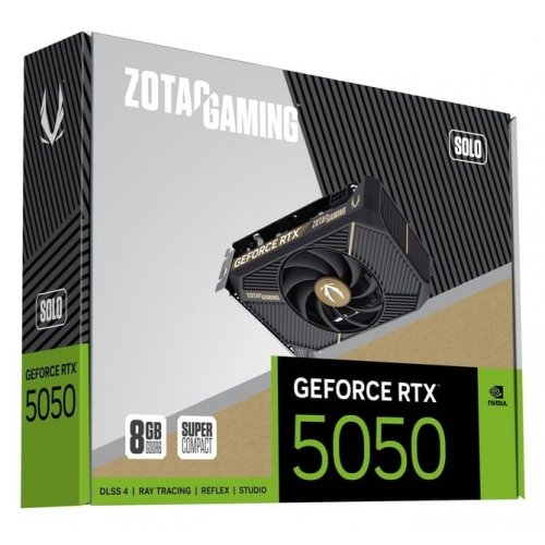 Видеокарта Zotac GeForce RTX 5050 GAMING SOLO 8192MB (ZT-B50500G-10L) купить в Украине: Киев, Днепр, Харьков, Одесса  | Проверка совместимости, низкая цена, отзывы, характеристики от TELEMART фото