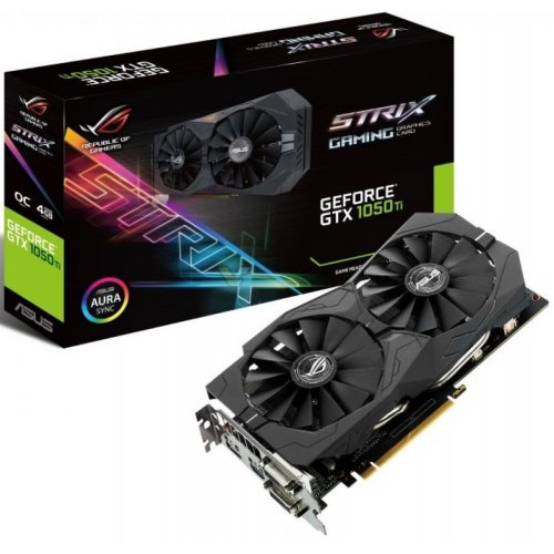 Видеокарта Asus ROG GeForce GTX 1050 Ti STRIX 4096MB (STRIX-GTX1050Ti-4G-GAMING) (Восстановлено продавцом, 840329) купить в Украине: Киев, Днепр, Харьков, Одесса  | Проверка совместимости, низкая цена, отзывы, характеристики от TELEMART фото