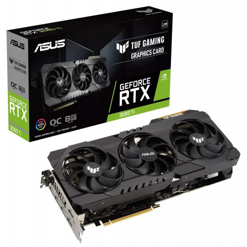 Видеокарта Asus TUF GeForce RTX 3060 Ti Gaming OC 8192MB (TUF-RTX3060TI-O8GD6X-GAMING) (Восстановлено продавцом, 840334) купить в Украине: Киев, Днепр, Харьков, Одесса  | Проверка совместимости, низкая цена, отзывы, характеристики от TELEMART фото