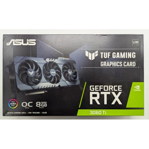 Видеокарта Asus TUF GeForce RTX 3060 Ti Gaming OC 8192MB (TUF-RTX3060TI-O8GD6X-GAMING) (Восстановлено продавцом, 840334) купить в Украине: Киев, Днепр, Харьков, Одесса  | Проверка совместимости, низкая цена, отзывы, характеристики от TELEMART фото