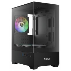 Корпус Gamdias AURA GC9M ARGB Tempered Glass без БП (4711514502527) Black (Восстановлено продавцом, 840338)