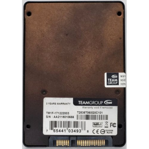 Ssd-диск Team L5 Lite MLC 60GB 2.5'' (T2535T060G0C101) (Восстановлено продавцом, 840343) купить в Украине: Киев, Днепр, Харьков, Одесса  | Проверка совместимости, низкая цена, отзывы, характеристики от TELEMART фото