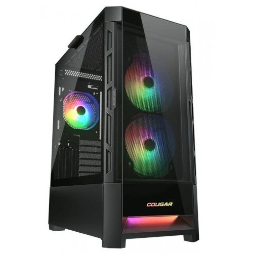Корпус Cougar Duoface RGB Tempered Glass без БП Black (Состояние нового, 840358) купить в Украине: Киев, Днепр, Харьков, Одесса  | Проверка совместимости, низкая цена, отзывы, характеристики от TELEMART фото