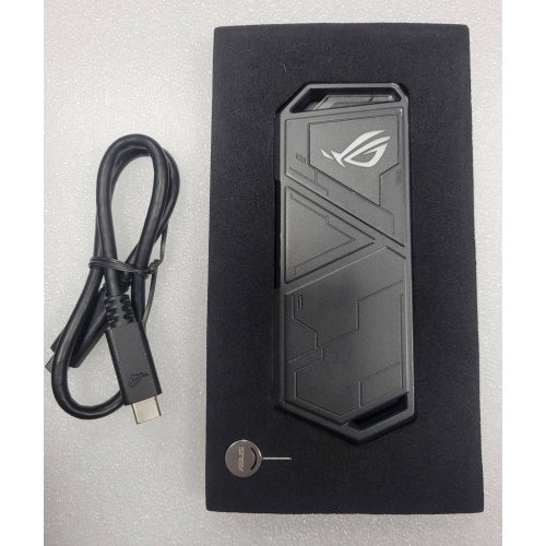Уценка внешний карман Asus ROG Strix Arion M.2 SSD NVME PCIe Enclosure USB Type-C (ESD-S1C) Black (Следы использования, 840494) купить в Украине: Киев, Днепр, Харьков, Одесса  | Низкая цена, отзывы, характеристики от TELEMART фото