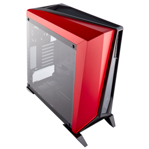 Корпус Corsair Carbide Spec-Omega Tempered Glass без БП (CC-9011120-WW) Red/Black (Восстановлено продавцом, 840512) купить в Украине: Киев, Днепр, Харьков, Одесса  | Проверка совместимости, низкая цена, отзывы, характеристики от TELEMART фото
