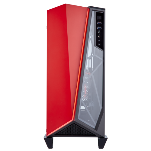 Корпус Corsair Carbide Spec-Omega Tempered Glass без БП (CC-9011120-WW) Red/Black (Восстановлено продавцом, 840512) купить в Украине: Киев, Днепр, Харьков, Одесса  | Проверка совместимости, низкая цена, отзывы, характеристики от TELEMART фото